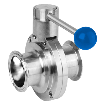 valvula mariposa clamp